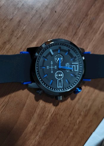 Siyah Biker Tarzı Erkek Kol Saati - Görsel 3