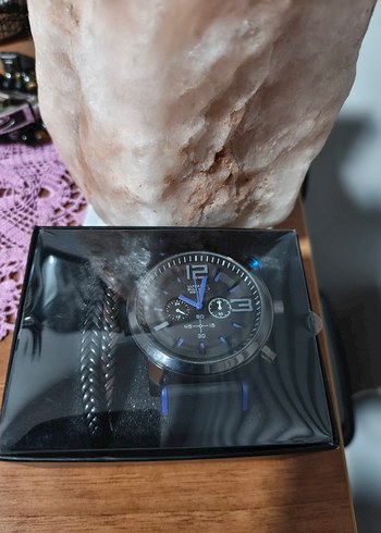 Siyah Biker Tarzı Erkek Kol Saati - Görsel 5