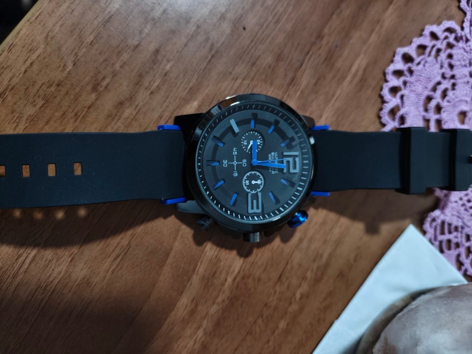 Siyah Biker Tarzı Erkek Kol Saati - Görsel 3