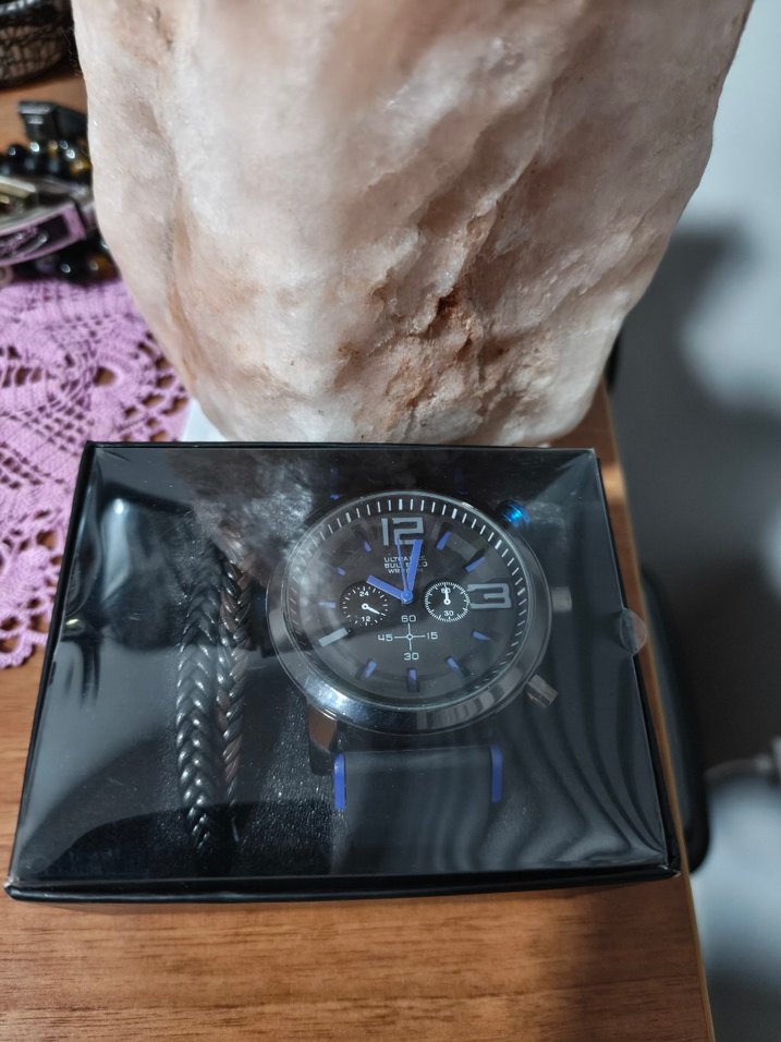 Siyah Biker Tarzı Erkek Kol Saati - Görsel 5