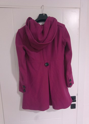 Kapüşonlu Mor Kaban - Görsel 4