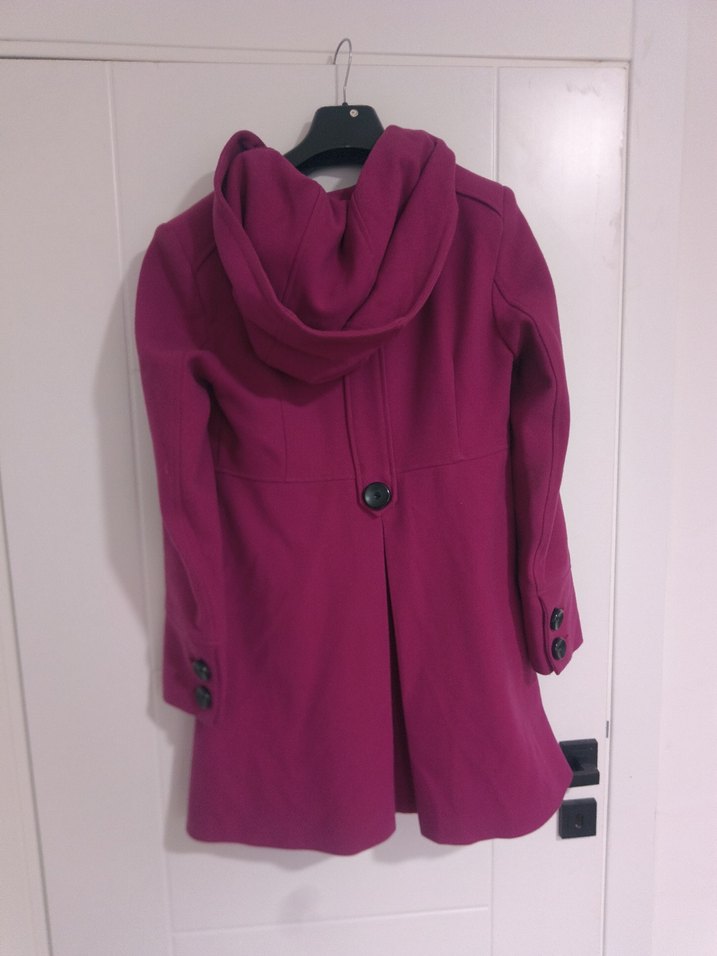 Kapüşonlu Mor Kaban - Görsel 4