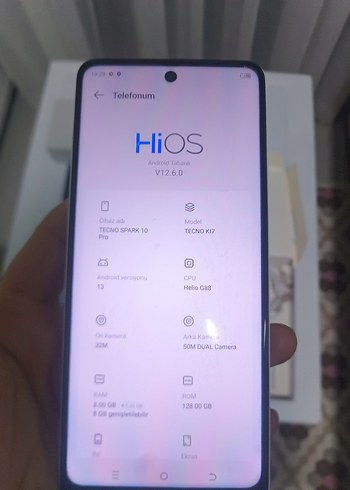 Tecno Spark 10 Pro Beyaz Android Telefon - Görsel 7