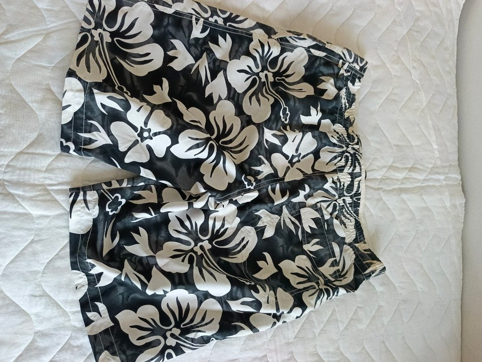 Gri Çiçek Desenli Kemerli uzun Mayo - Görsel 3