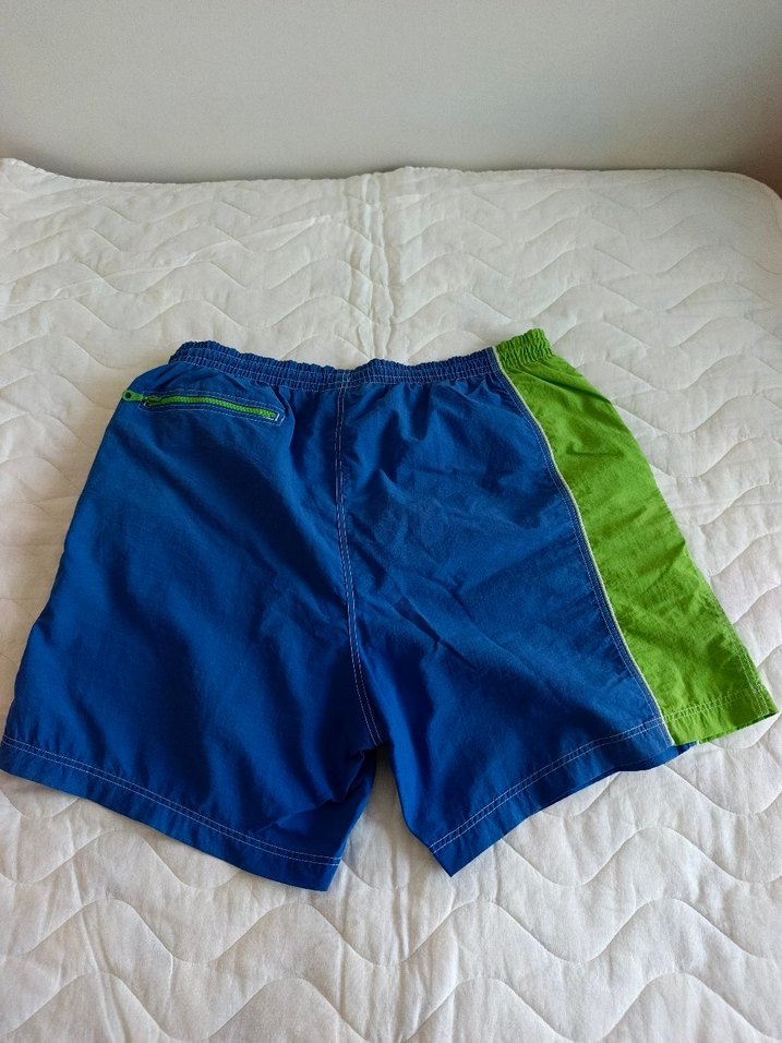 Erkek Mavi Mini Yüzme Şortu Fermuarlı - Görsel 2