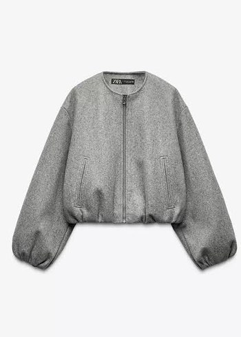 Zara gri bomber ceket