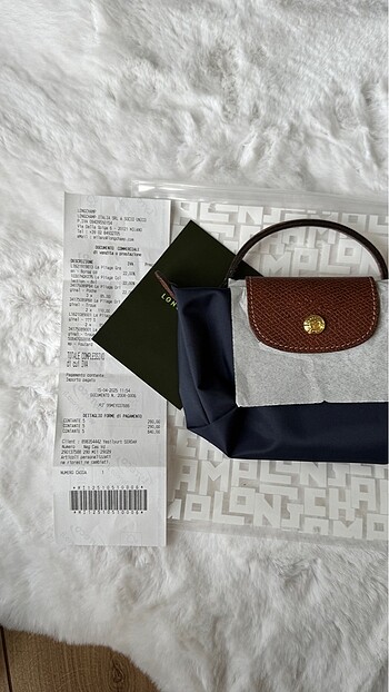 Longchamp Orijinal XS lacivert
