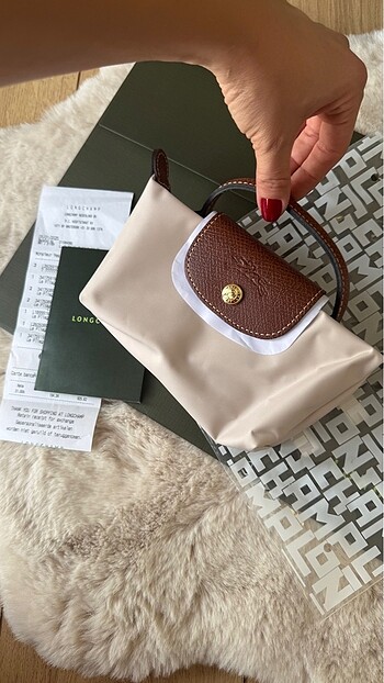 Orijinal Longchamp xs paper/bej