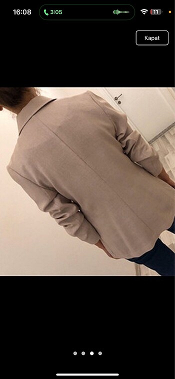 Zara Bej keten ceket