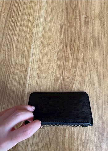 Fermuarlı Siyah Deri Kadın Cüzdan - Görsel 4