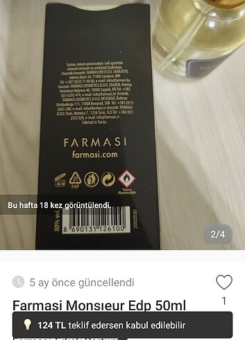  Beden Renk Farmasi parfüm 