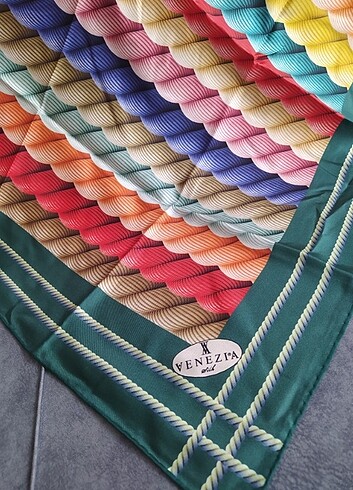 Venezia twill ipek eşarp  - Görsel 2
