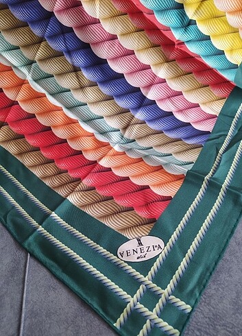 Venezia twill ipek eşarp  - Görsel 5
