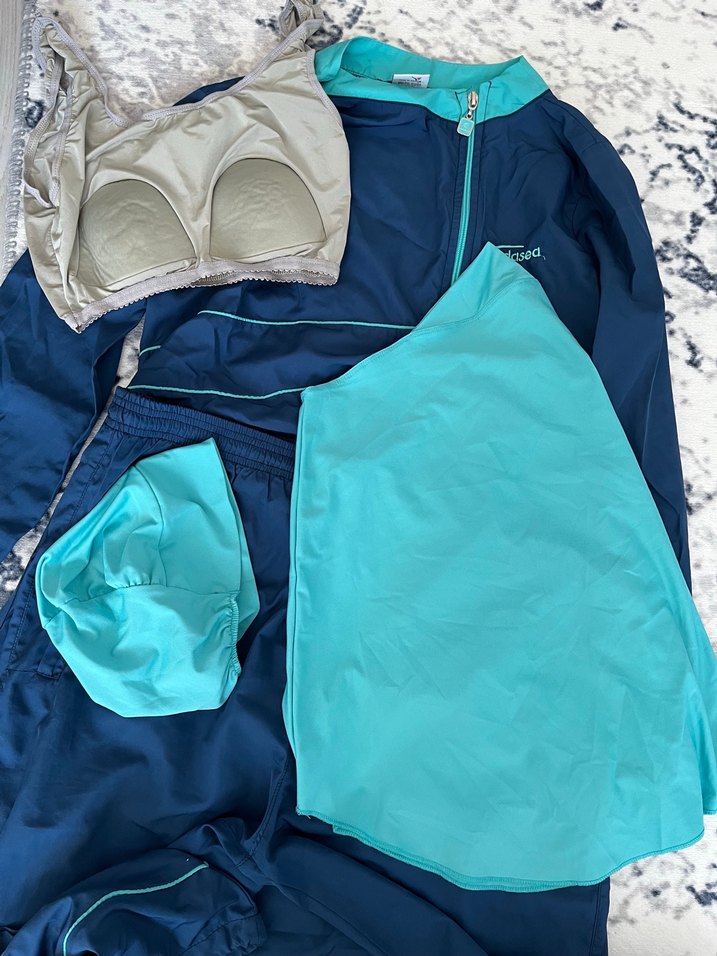 Fermuarlı Lacivert haşema - Görsel 5