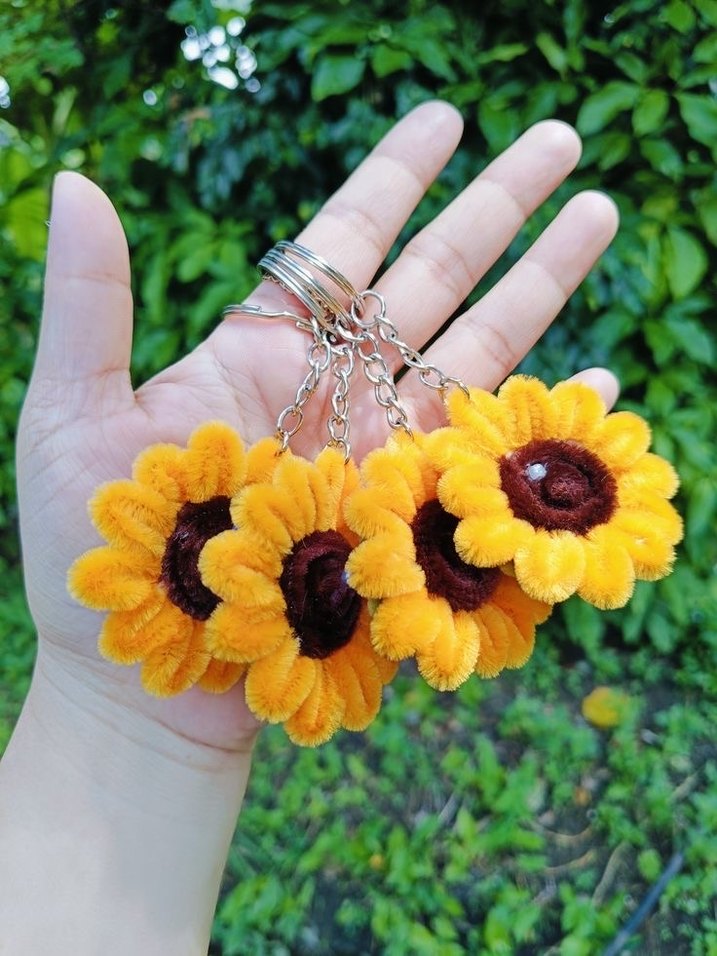 Mor Boncuklu Peluş Anahtarlık - Görsel 3