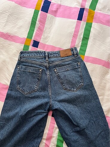 36 Beden lacivert Renk Zara straight fit jeans