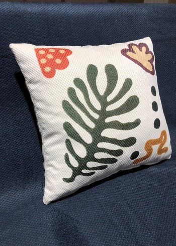 Nakışlı Renkli Modern Dekoratif Yastık - Görsel 2