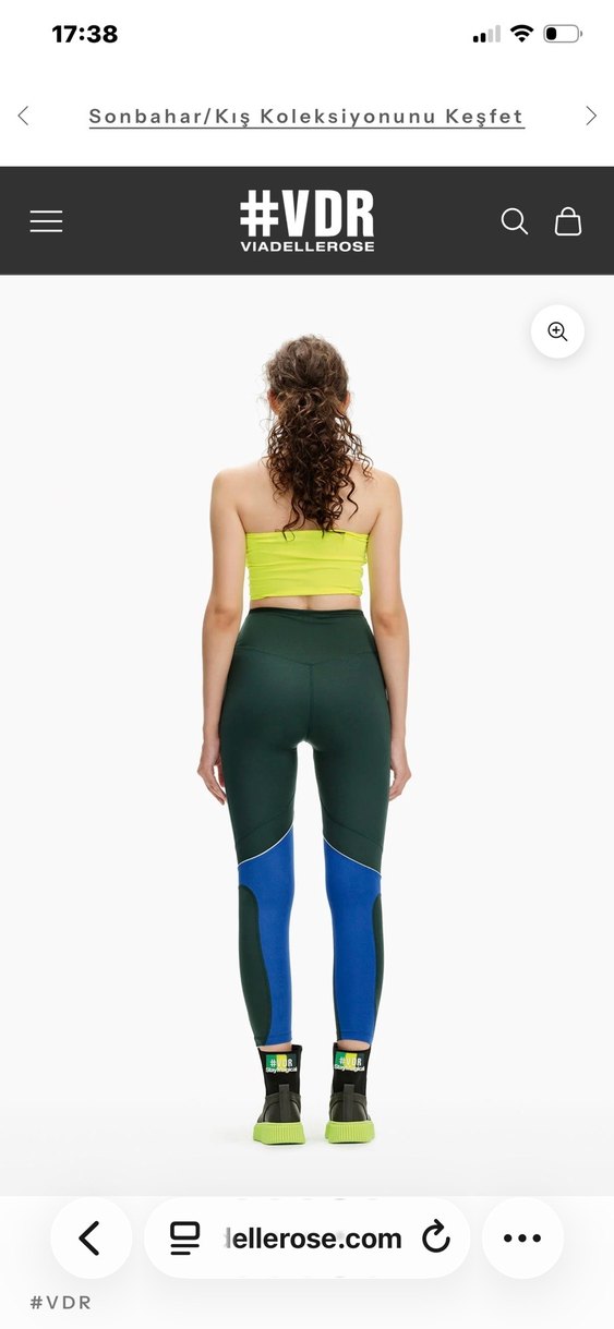 Yeşil  Spor Tayt - VIADELLEROSE - Görsel 2