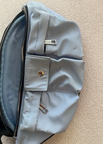 Beden Mavi Kadın bel Çantası Fermuarlı freebag