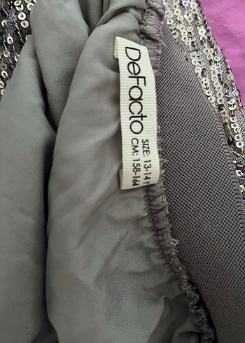 Gri Pilili Uzun Kadın Etek - Görsel 2