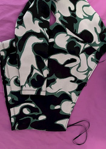 Kadın Haki Kamuflaj Desenli tek omuz - Görsel 2