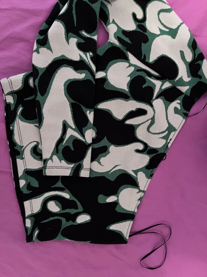 Kadın Haki Kamuflaj Desenli tek omuz - Görsel 2