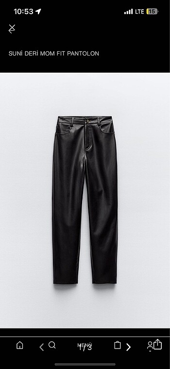 Deri mon fit pantolon