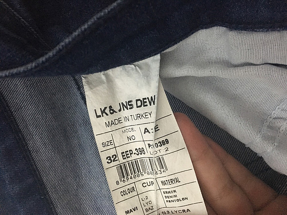 Lk&Jns; Dew Erkek Kot Pantolon Leke Jean / Kot %70 İndirimli - Gardrops