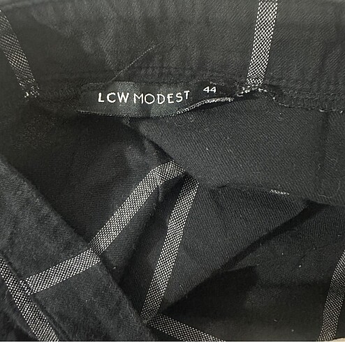 LC Waikiki Midi boy kareli siyah etek