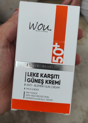 Wou Leke Karşıtı Güneş Kremi SPF 50+ - Görsel 3