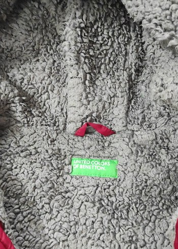 Kız Çocuk Bordo Kapüşonlu Kışlık Mont - Görsel 2