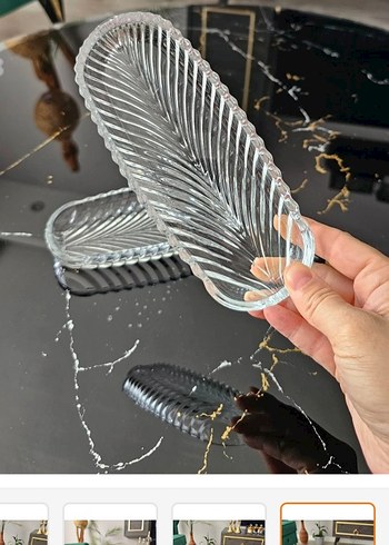 Modern Klasik Yılan Derisi Desenli Siyah Tabak Seti - Görsel 4