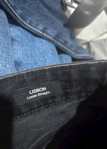 Mavi Siyah Erkek Lisbon Jean Pantolon - Görsel 6