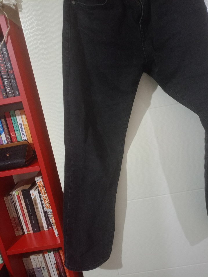 Mavi Siyah Erkek Lisbon Jean Pantolon - Görsel 4