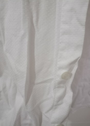 Düğmeli Regular Fit Beyaz Erkek Gömlek - Görsel 6