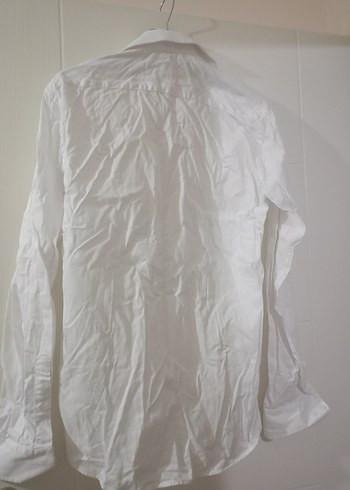 Düğmeli Regular Fit Beyaz Erkek Gömlek - Görsel 2