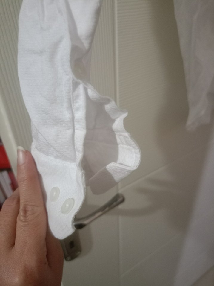 Düğmeli Regular Fit Beyaz Erkek Gömlek - Görsel 5