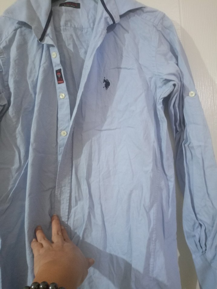 U. S. POLO Açık Mavi Erkek Gömlek - Görsel 3