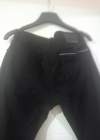 Erkek Siyah Regular Fit Denim Pantolon - Görsel 4