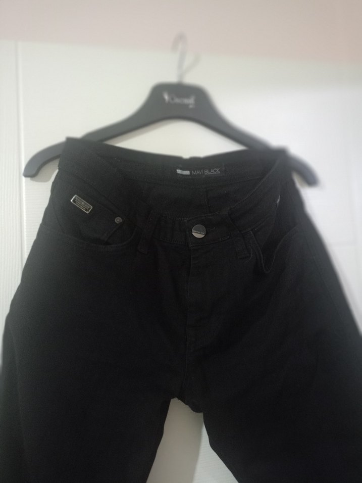 Erkek Siyah Regular Fit Denim Pantolon - Görsel 2