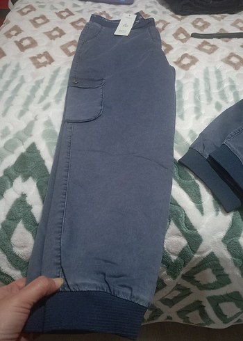 Mavi Kemerli Kadın Boyfriend Pantolon - Görsel 5