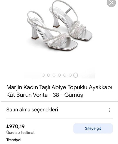 Marjin topuklu ayakkabı