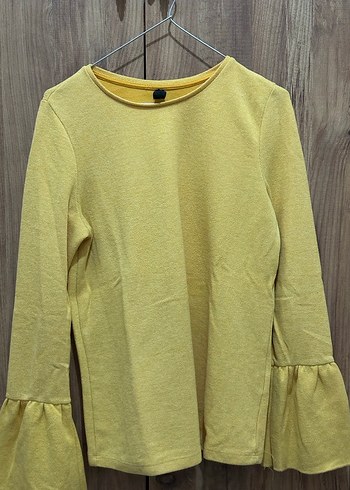 Sarı Uzun Kollu Defacto Triko Kazak - Görsel 4