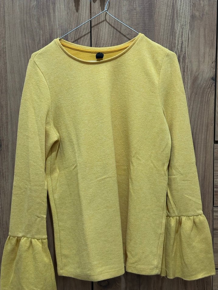 Sarı Uzun Kollu Defacto Triko Kazak - Görsel 4