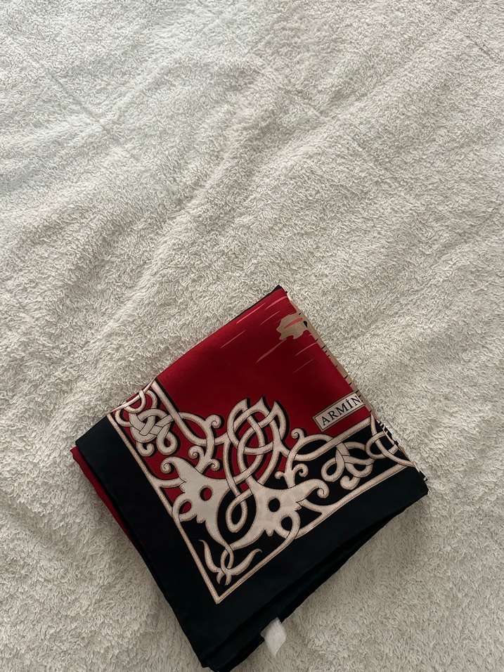 Kırmızı Armine Kadın Eşarp - Görsel 4