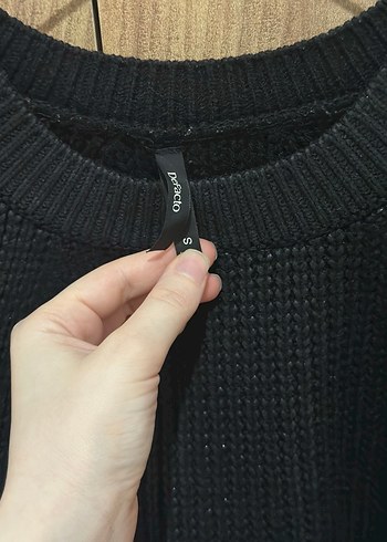 Siyah Kadın Defacto Örgü Kazak - Görsel 4