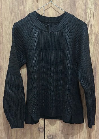 Siyah Kadın Defacto Örgü Kazak - Görsel 2