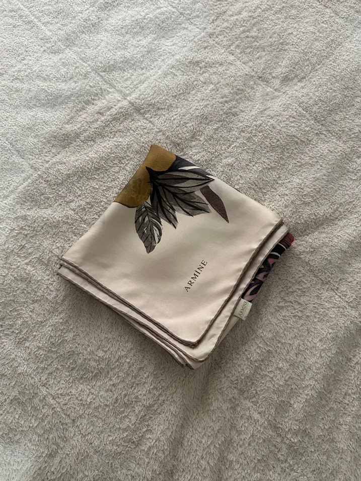 Çiçek Desenli Armine Eşarp - Görsel 4