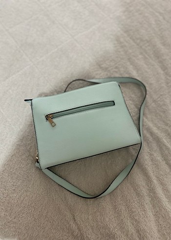 Zincir Detaylı Mint Deri Kadın Çanta - Görsel 4