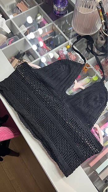 El örmesi plaj crop bluz